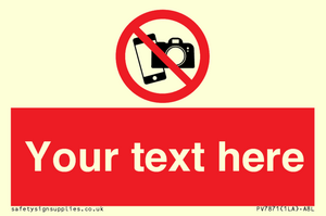 Custom No filming or photography